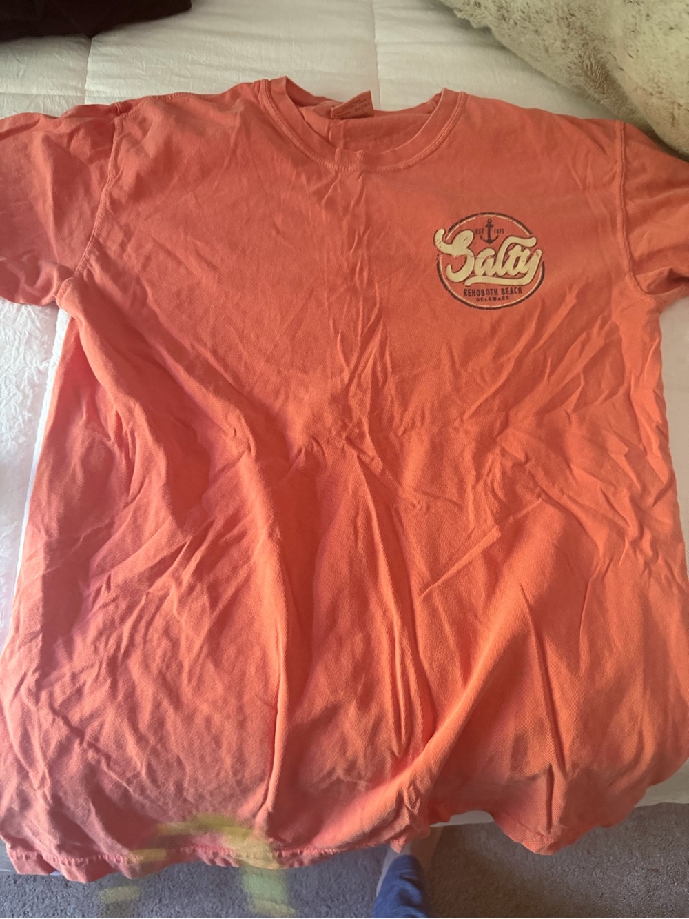 Comfort Colors Coral Pink Short-Sleeve Tee